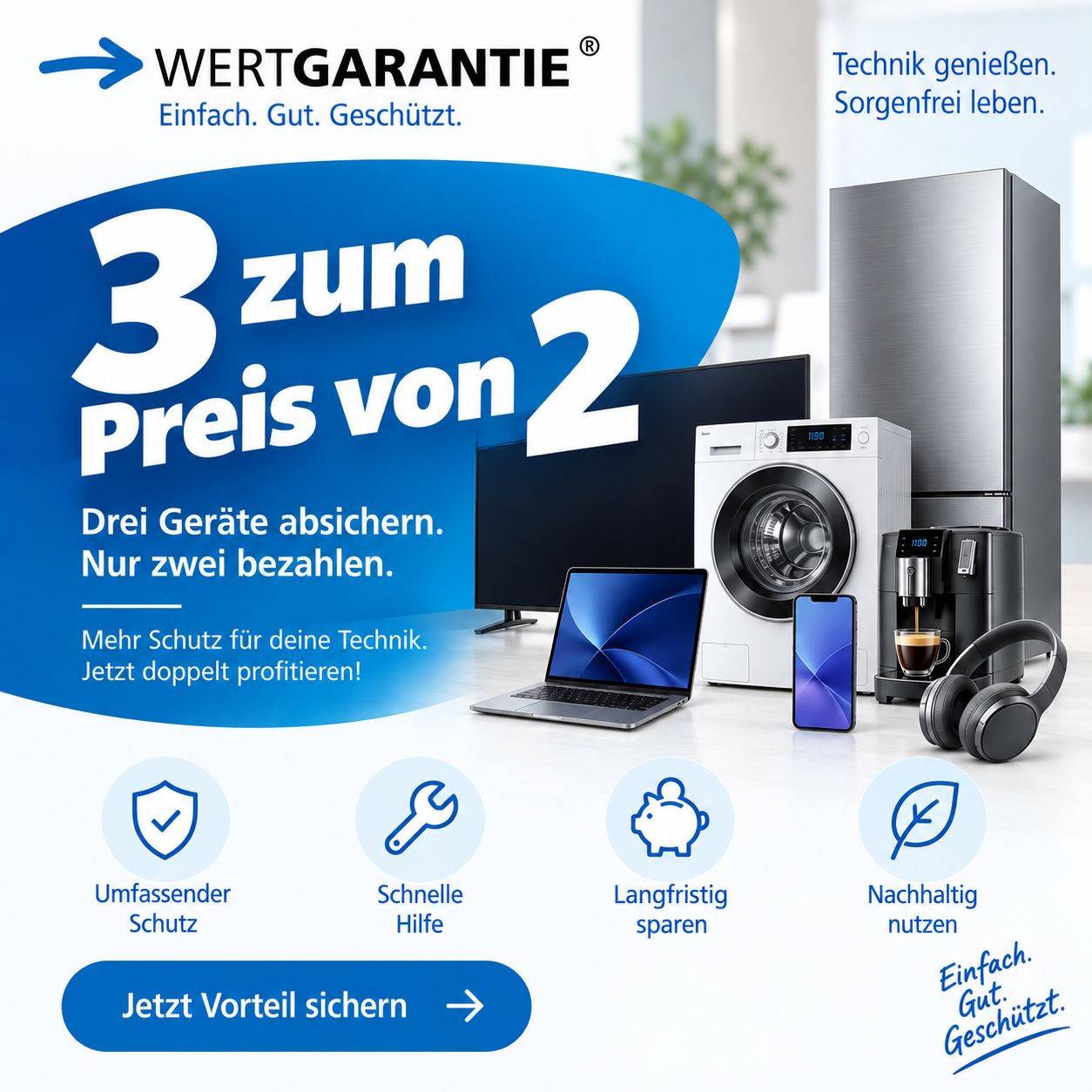 Wertgarantie – 3 zum Preis von 2