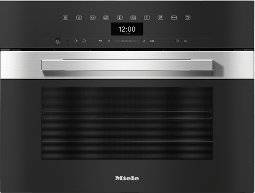 [12099680] DGC 7440 HC Pro Dampfbackofen Edelstahl/CleanSteel Dampfbackofen 45 cm, EDST-Garraum